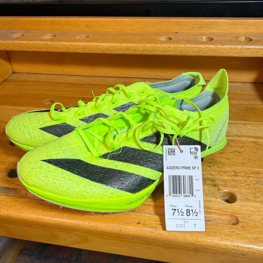 Adidas Adizero Prime Sp 3 Strung Lucid Lemon Ih5800 8.5w/7.5m No Spikes